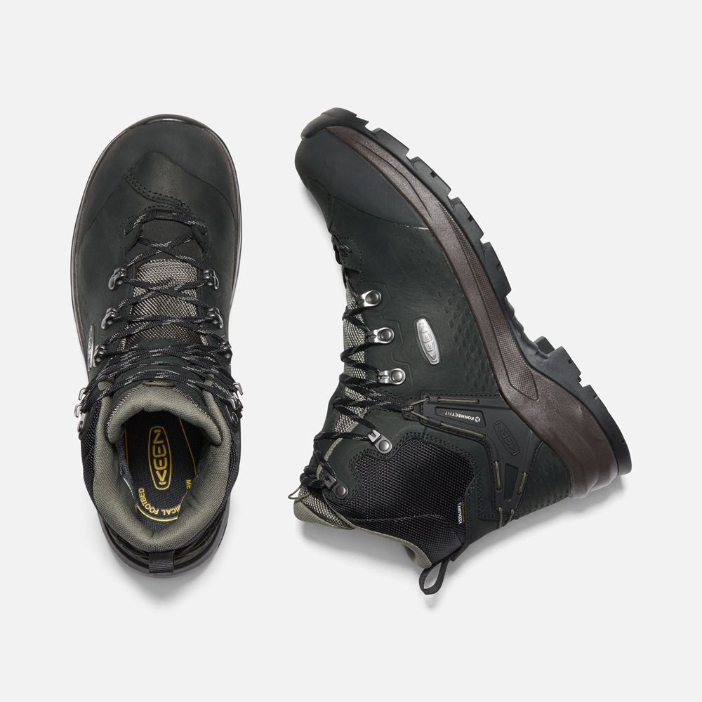 Botas de Seguridad Keen Mexico Negros - Hombre Wild Sky Waterproof - BM3694821